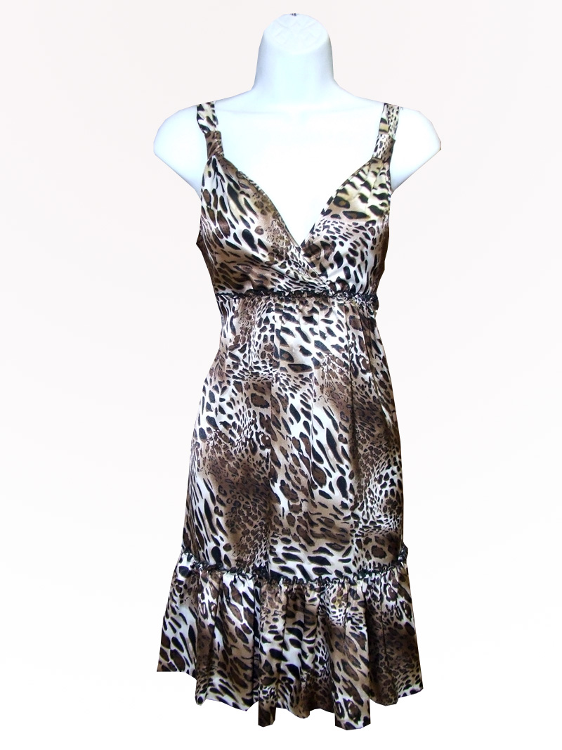 Leopard Print Party Dress