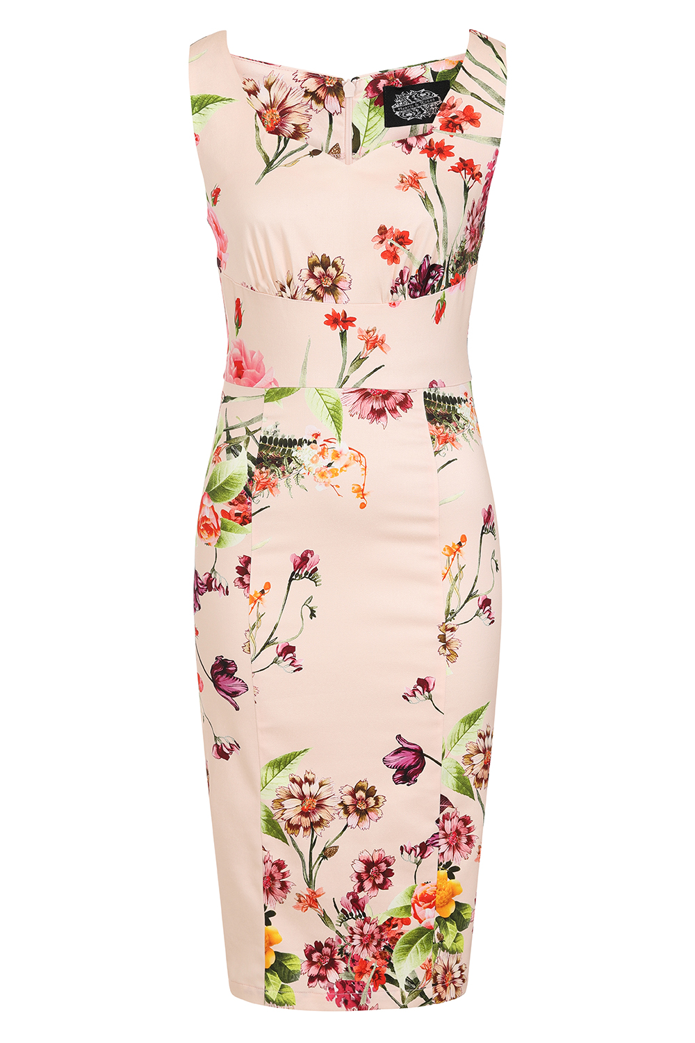 Jane Floral Wiggle Dress: - Hearts & Roses Australia