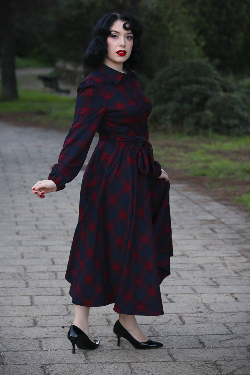 Kim Tartan Swing Dress