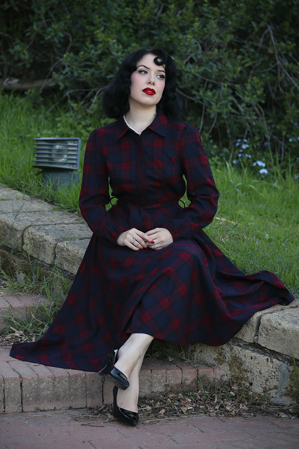 Kim Tartan Swing Dress