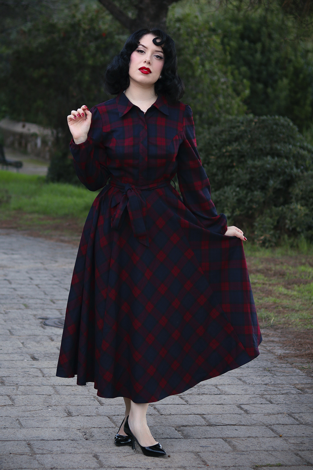 Kim Tartan Swing Dress