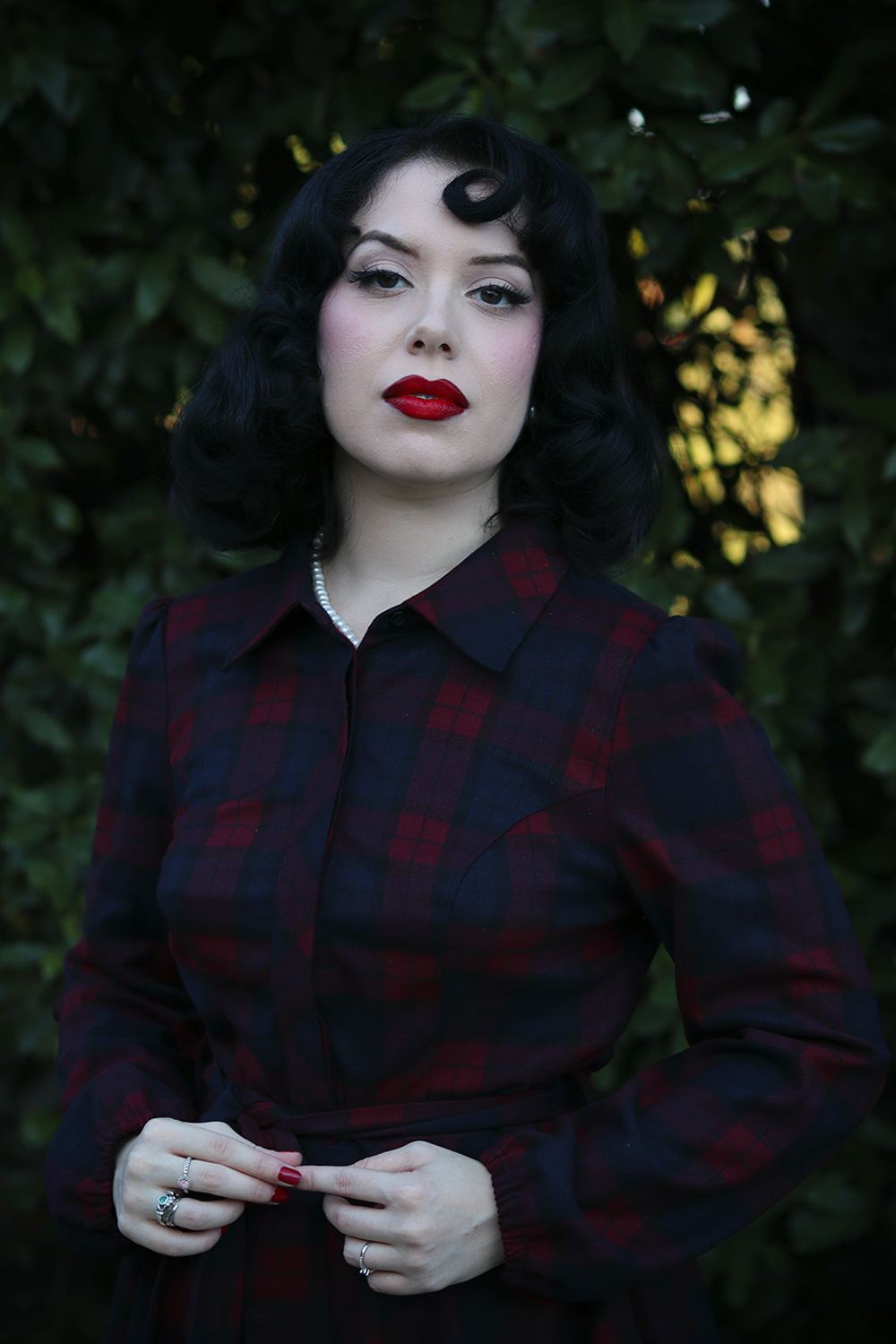 Kim Tartan Swing Dress