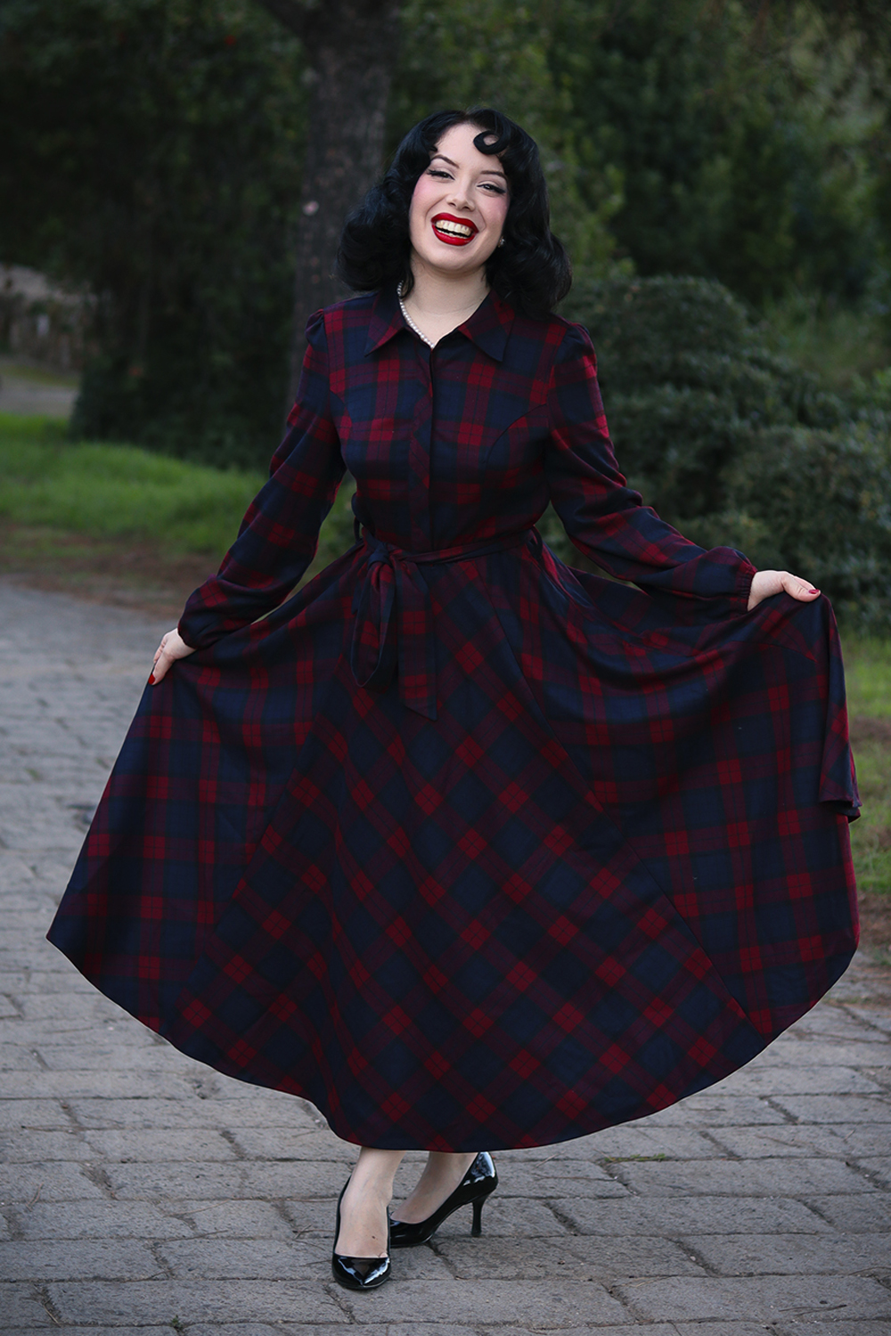 Kim Tartan Swing Dress