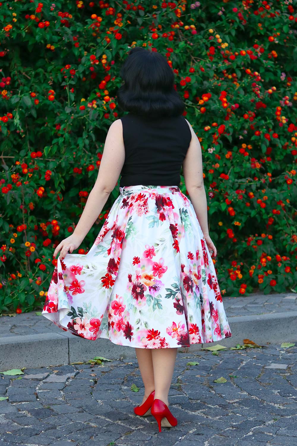 Pippa Floral Swing Skirt