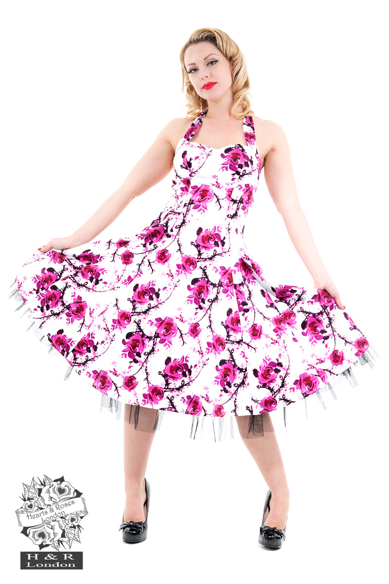 Sakura Blossom Swing Dress - Hearts & Roses London