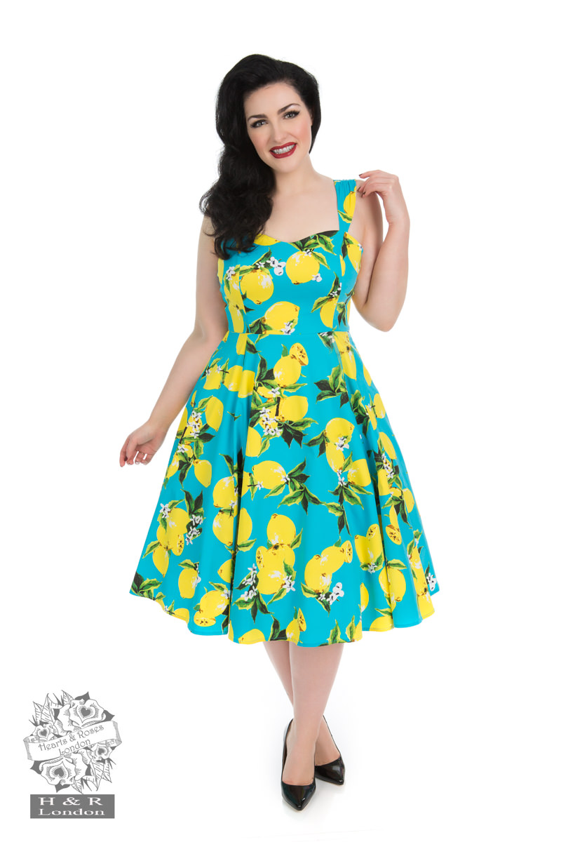 vintage lemon dress