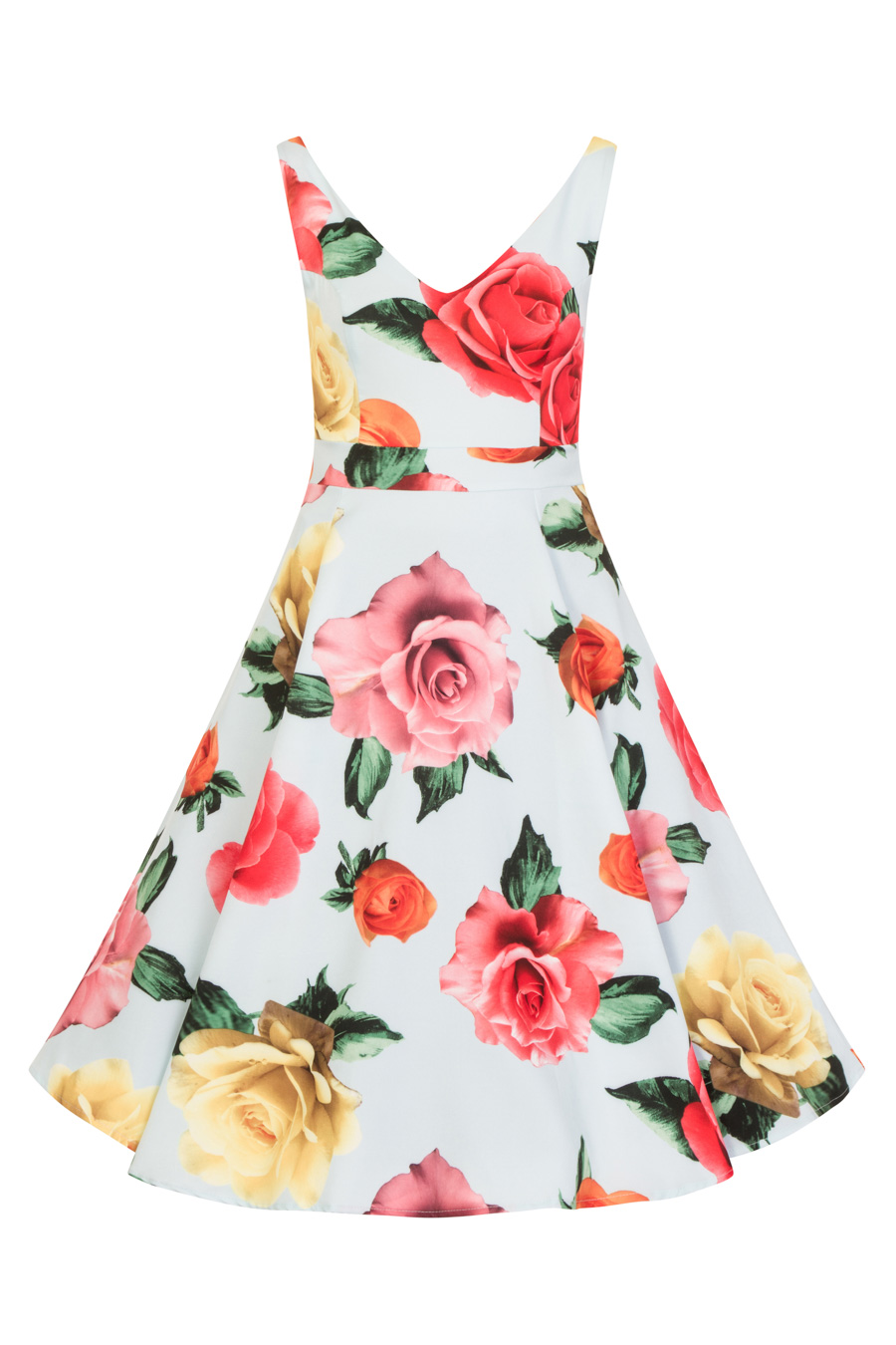 Blue Jacinta Floral Dress - Hearts & Roses London