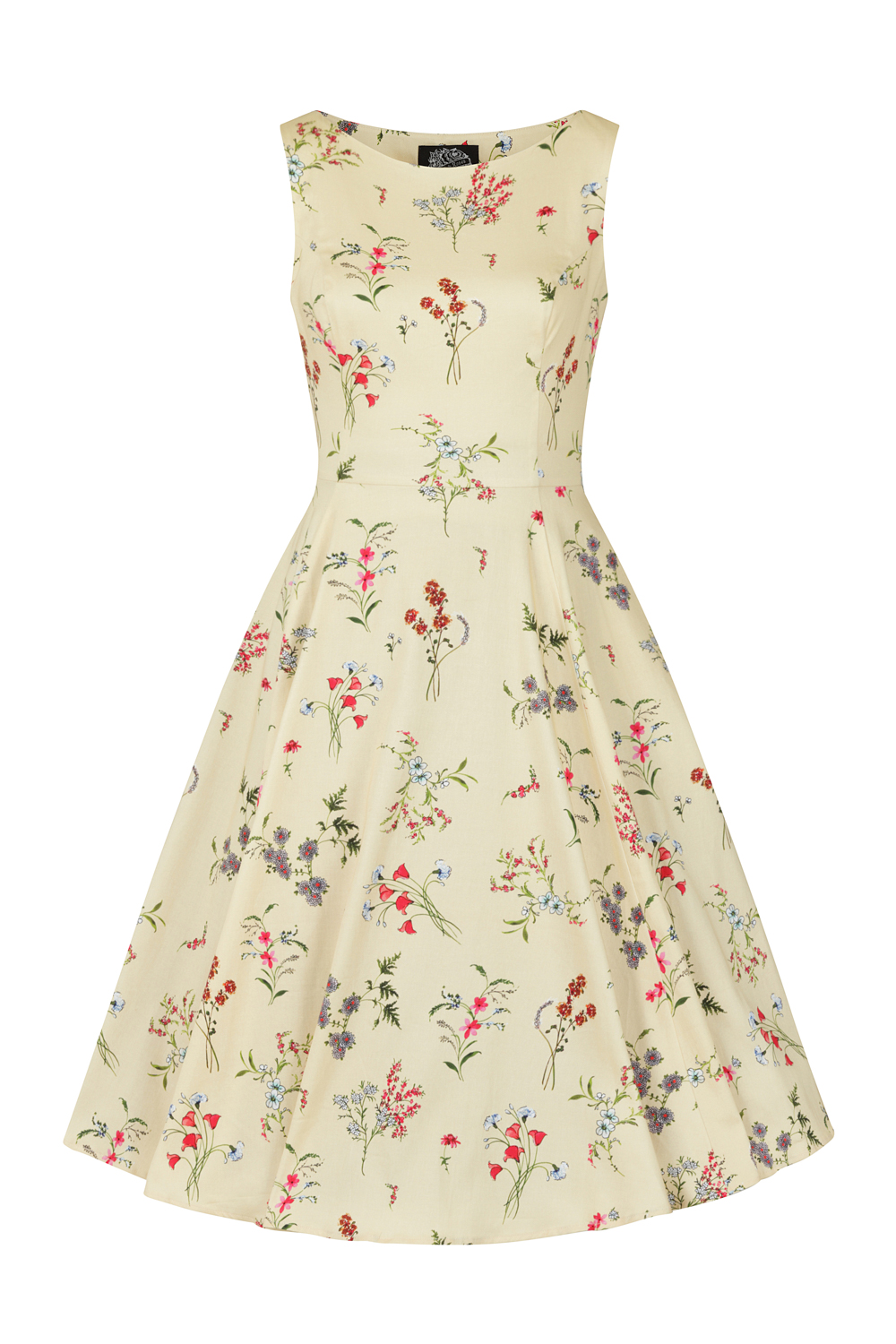 Girls Bridget Swing Dress in Pastel Yellow - Hearts & Roses London