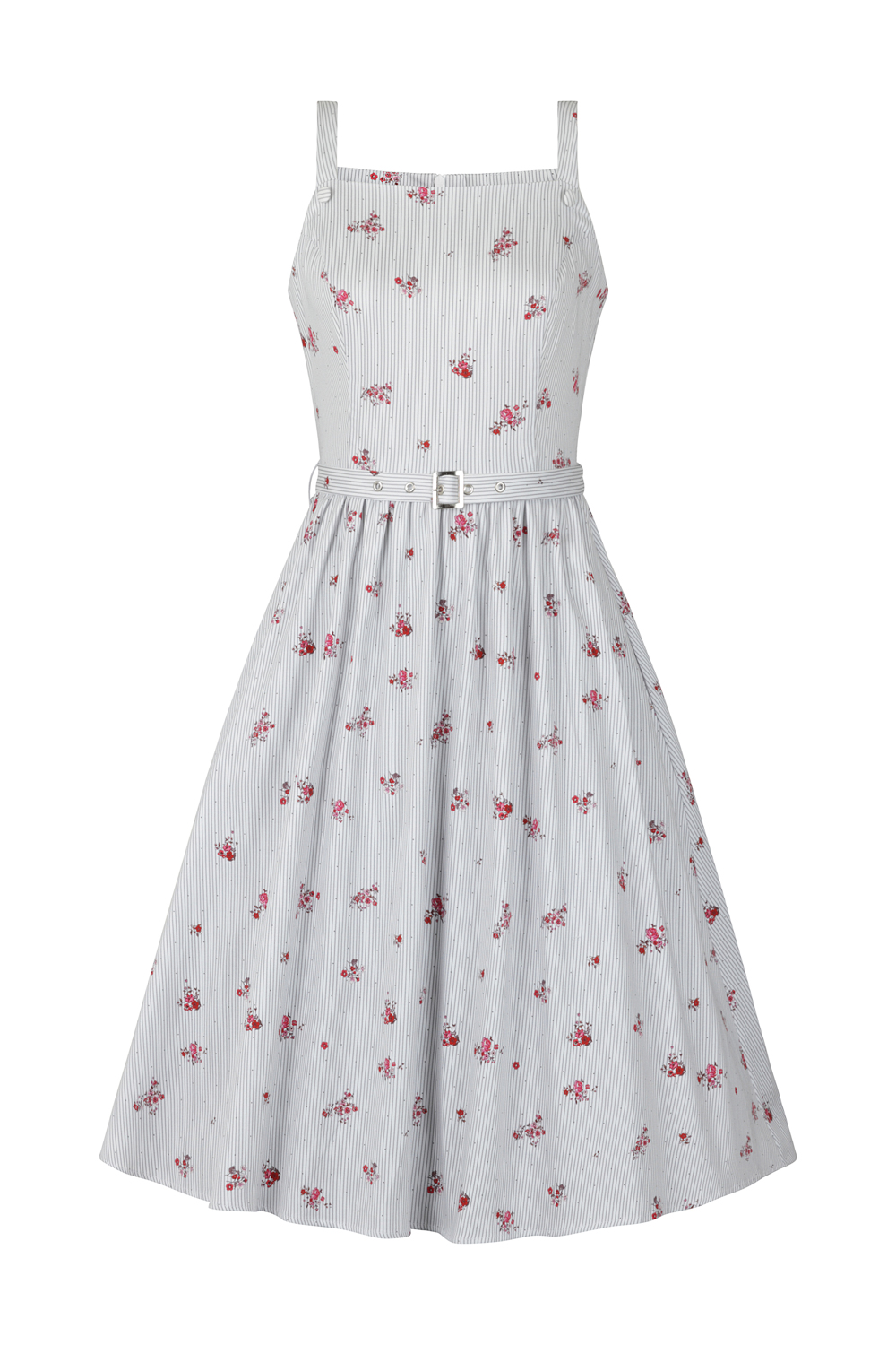 Gertrude Dress in Pastel Blue - Hearts & Roses London