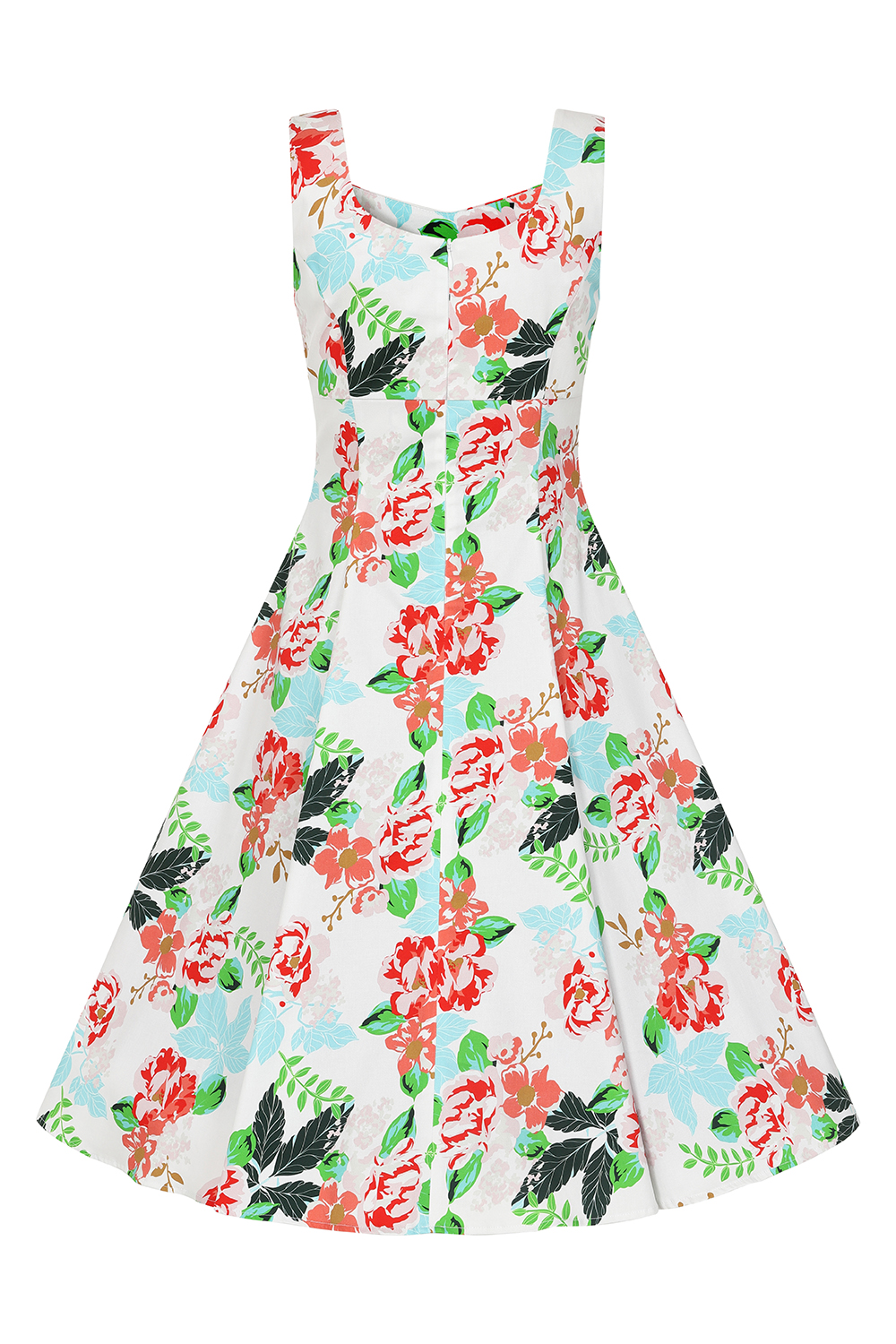 Lyla Floral Swing Dress - Hearts & Roses London