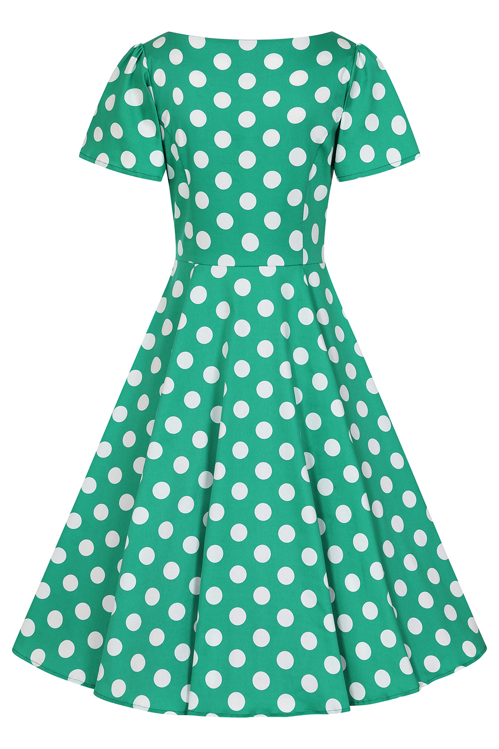 Nina Polka Dot Swing Dress - Hearts & Roses London